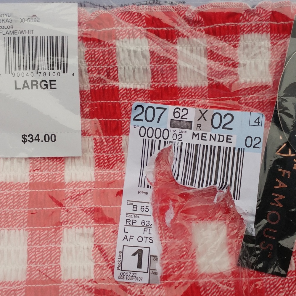 Cute Womens Straight Neck Plaid Blouse - Picture 4 of 7